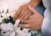 bridal & wedding day poems & prayers bride and groom holding hands showing rings