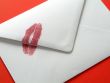 love poems & pome ideas for Valentines Day Lipstick Kiss on Envelope